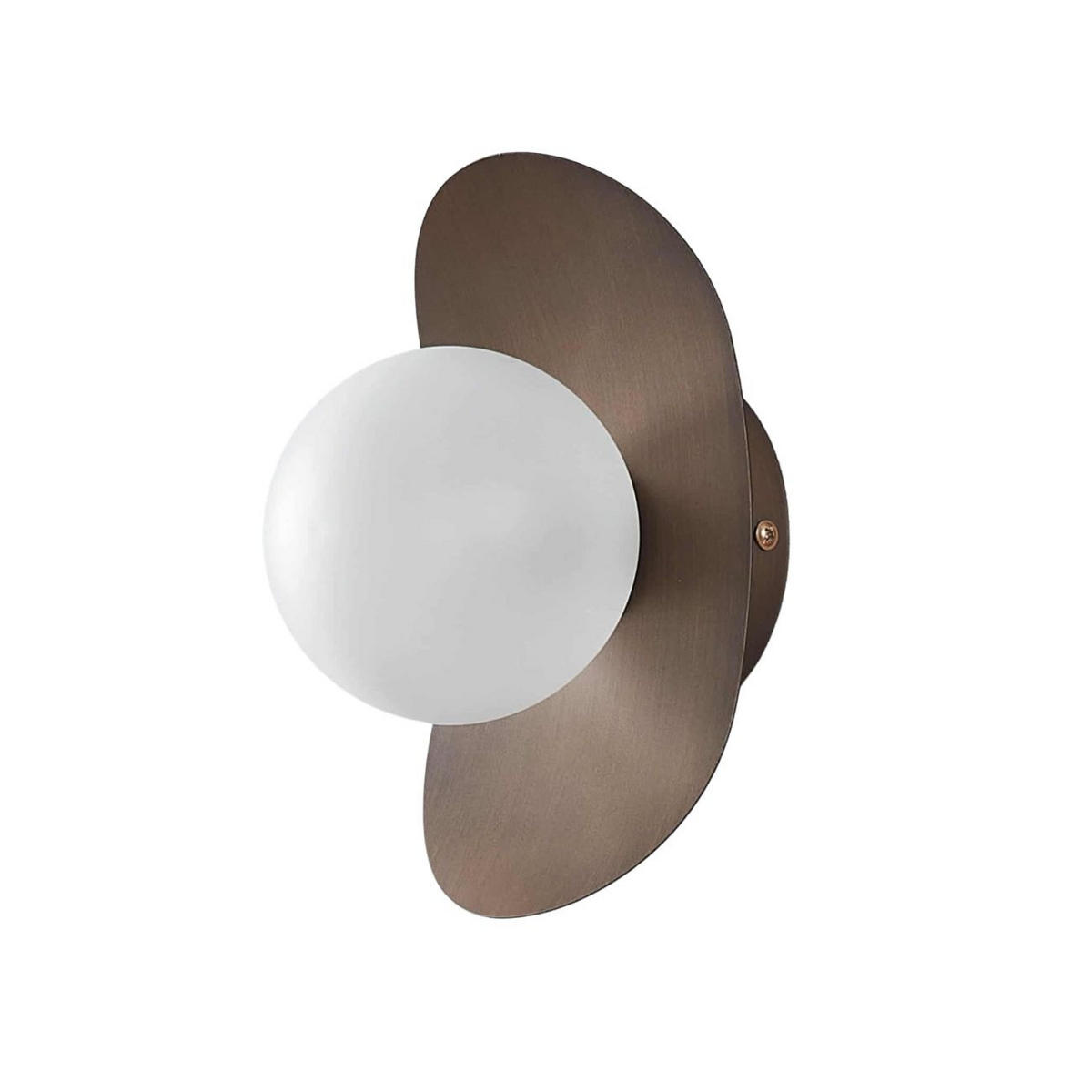 WANDLEUCHTE Aurema, Braun, 20cm - Braun, Glas (12/20/14cm) - KOSILUM