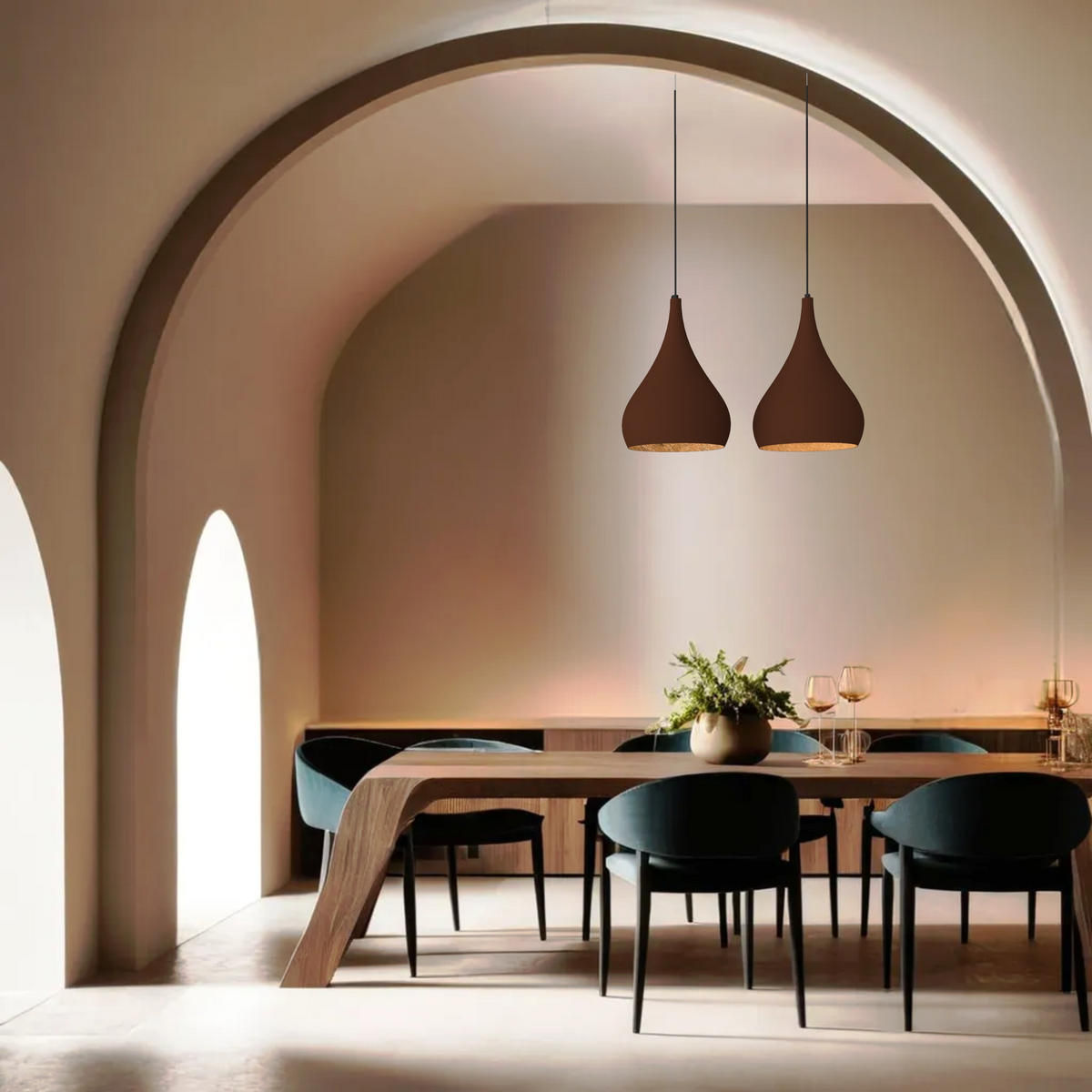 HÄNGELEUCHTE - Goldfarben, Metall (55/25/55cm) - Lumicom