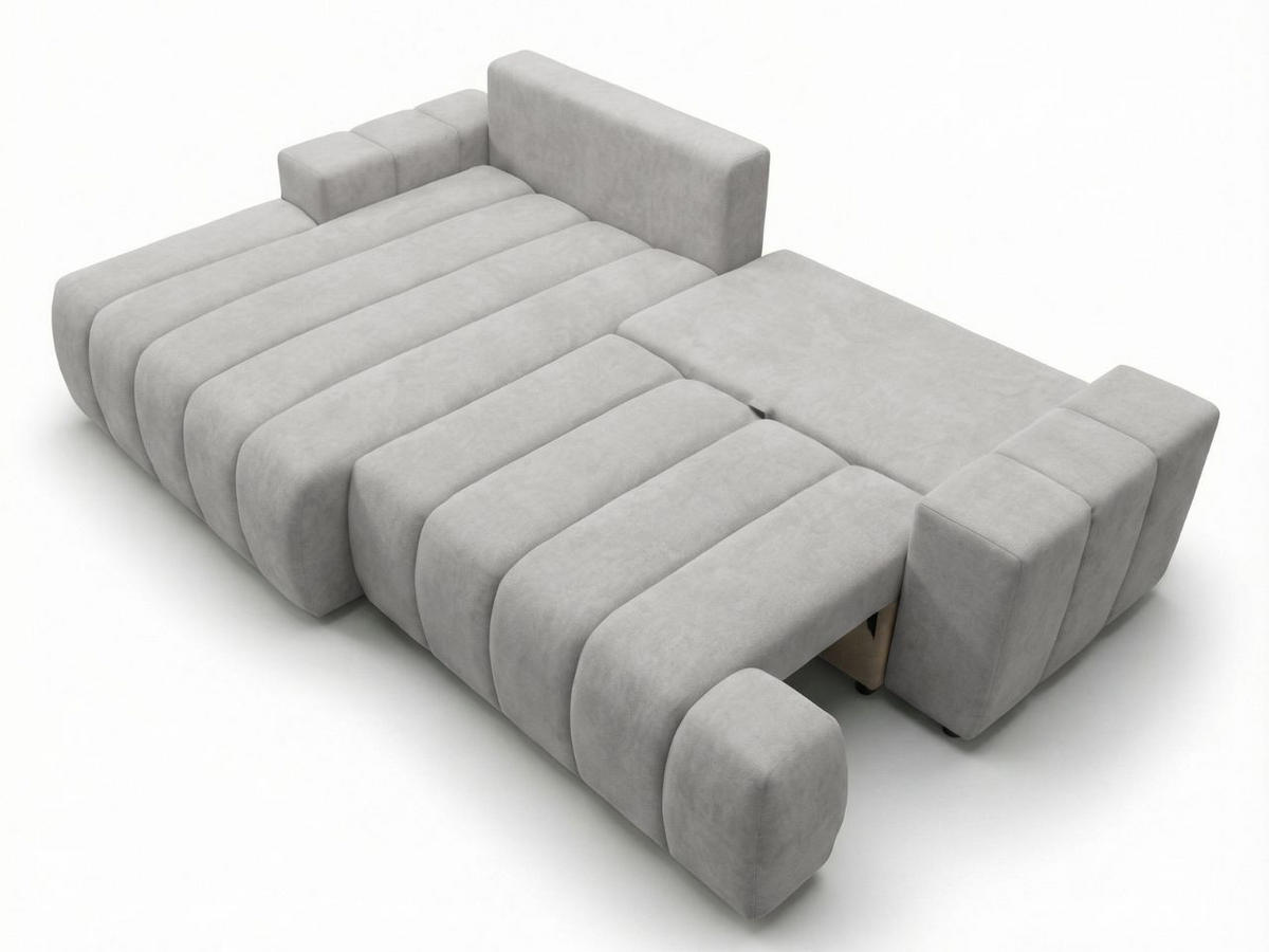 ECKSOFA Caleo Grau Links - Grau, Holz/Textil (270/170cm) - Graingold