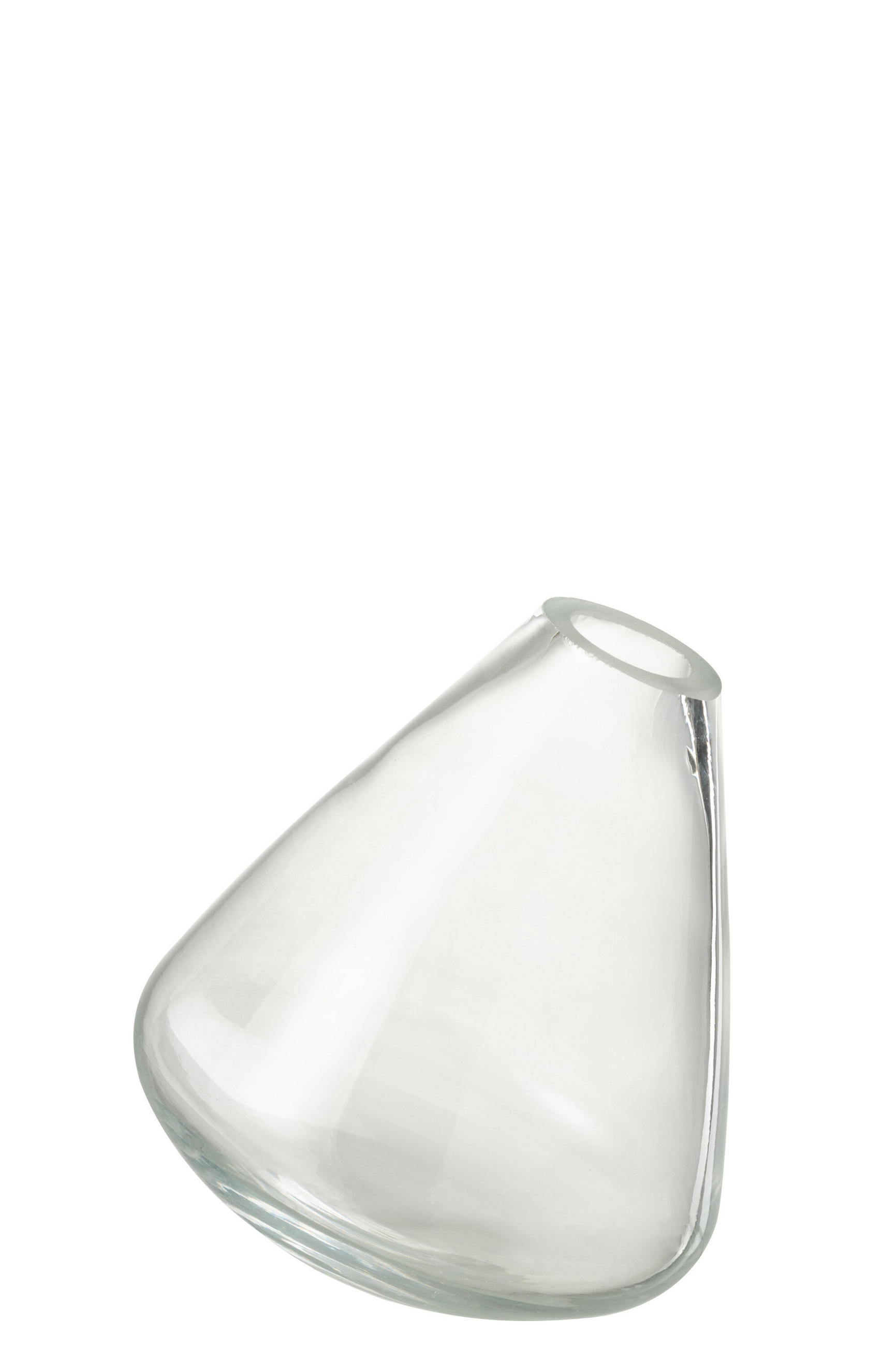 VASE TOPAZ - Glas - Transparant - Ø 11.5 cm - Transparent, Glas (11.5/13.5cm) - J-Line