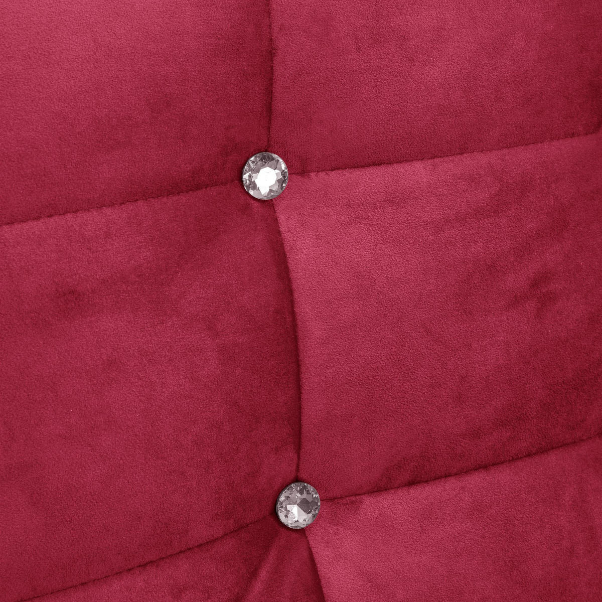 SOFA 3-Sitzer mit Bettfunktion Kaycee Samtvelours rot - Rot, Kunststoff (78/84/240cm) - 58aufmkessel