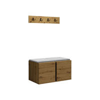 GARDEROBEN-SET Orion VI - Hellgrau/Eiche Artisan, Holzwerkstoff/Kunststoff (84/42/46cm) - MIRJAN24