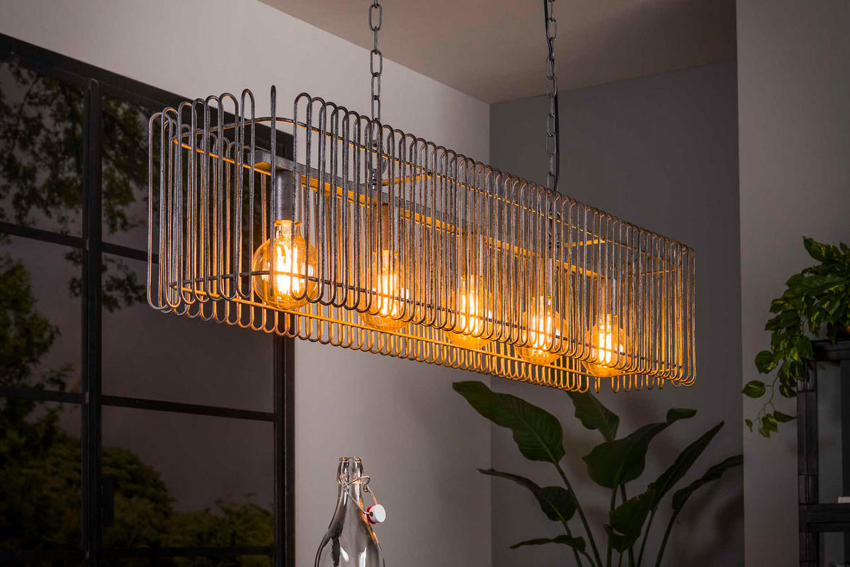 HÄNGELAMPE LORCA Silber Metall - Silberfarben, Metall (25/120/150cm) - KAWOLA