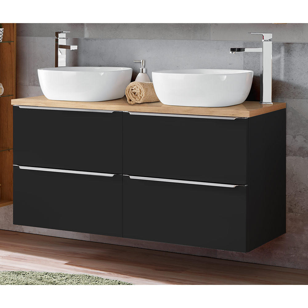 WASCHTISCH Toskana-56 - Anthrazit, Holzwerkstoff (121/64/46cm) - Lomado