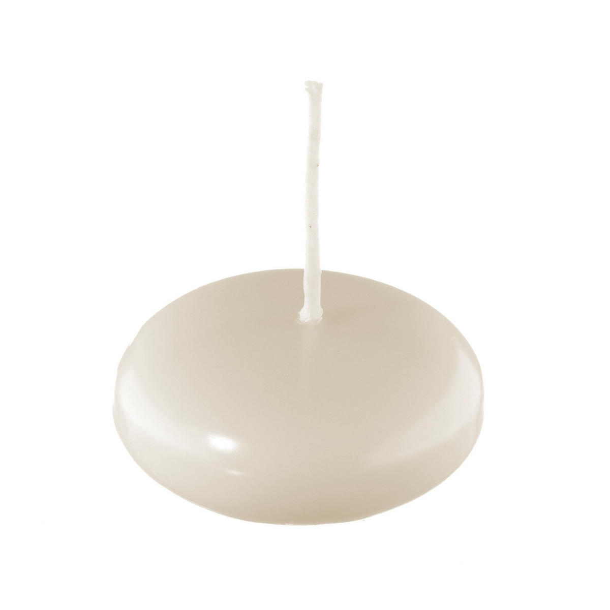 SCHWIMMKERZEN Champagner 26 x Ø 42 mm, 8 Stück - Champagner, Paraffin (4.2/2.6/2.6cm) - Kopschitz Kerzen