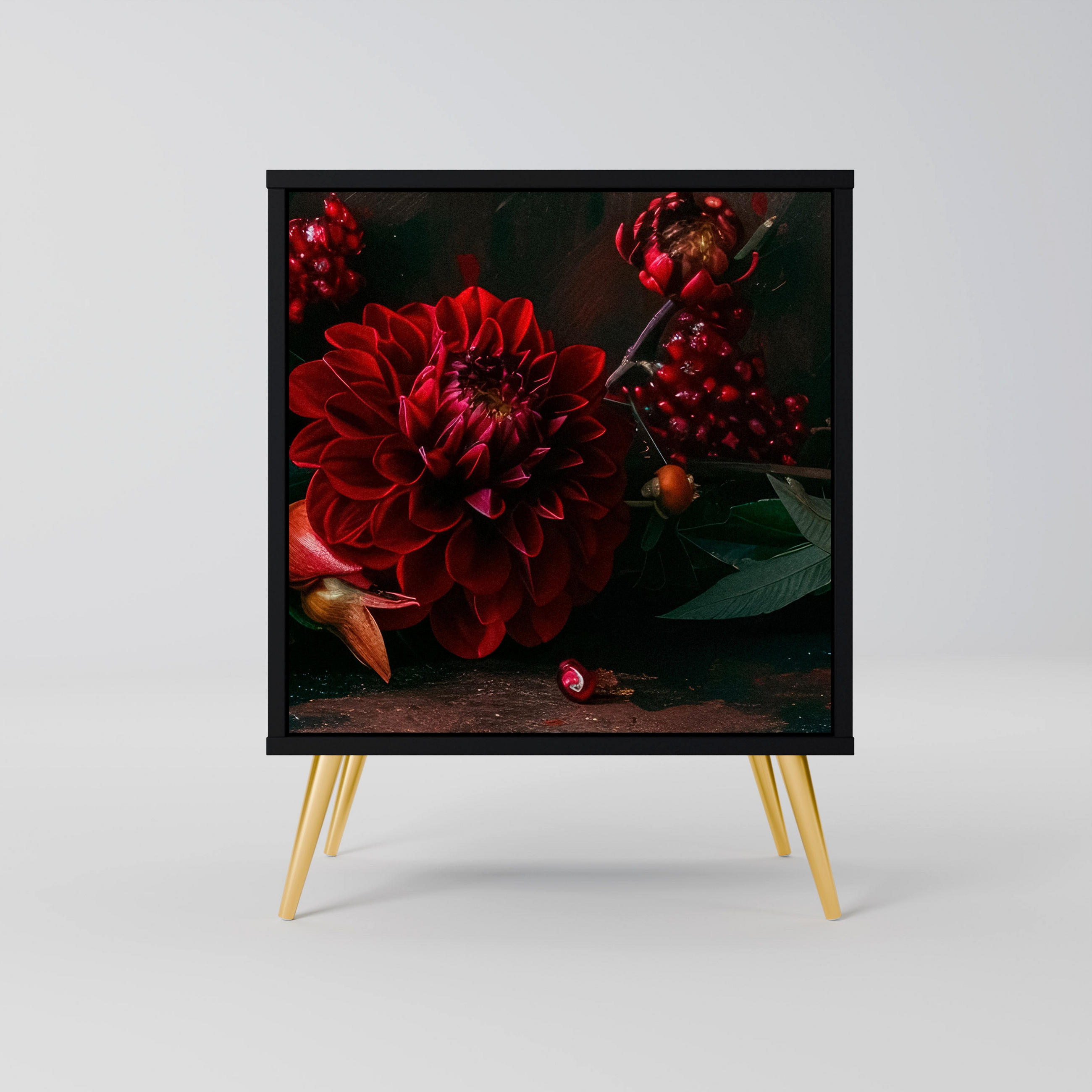 SpaceRebels Sideboard Schwarz 57.5x75.5x42 cm