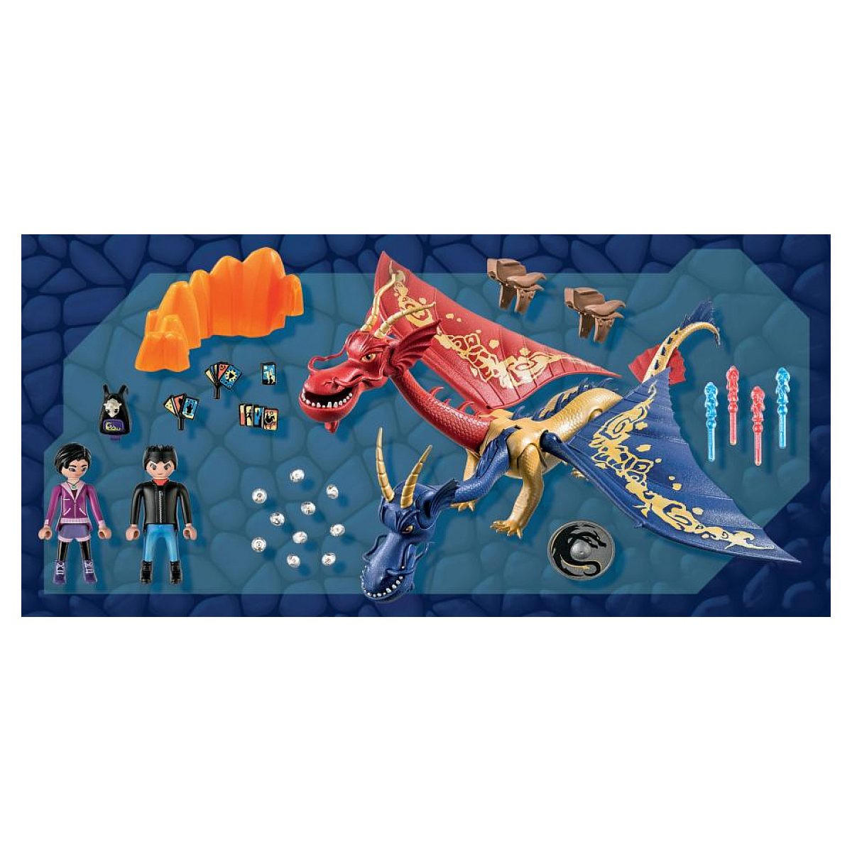 SPIELSET Dragons Nine Realms: WuWei - Blau, Kunststoff (9/35/39cm) - Playmobil