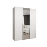DREHTÜRENSCHRANK 202/150/52 3-türig - Kaschmir/Weiß, Holz (150/202/52cm) - Abiks Möbel