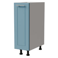 UNTERSCHRANK Bari D1D/20 Weiß / RAL 5024 pastellblau 20 / 50 / 82cm - Blau/Weiß, Holz/Holzwerkstoff (20/82/50cm) - Feldmann-Wohnen