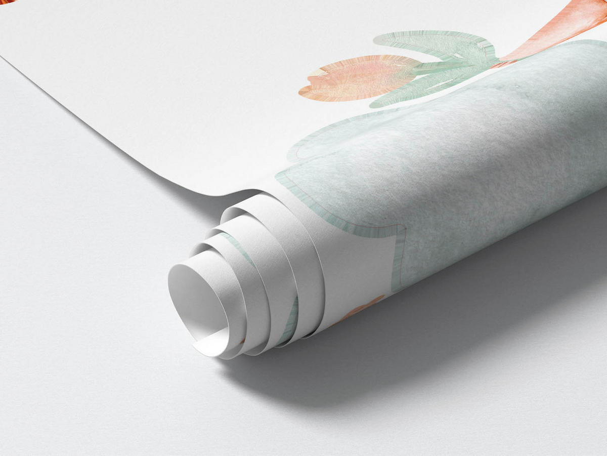 WANDAUFKLEBER 100x175cm - Pastellfarbene Tiere - Multicolor, Kunststoff (100/175/0.1cm) - Wallfluent