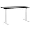 HÖHENVERSTELLBARER SCHREIBTISCH Elektrisch 160/72 cm Schwarz Destin III - Schwarz/Weiß, Holzwerkstoff (72/160/63cm) - Beliani