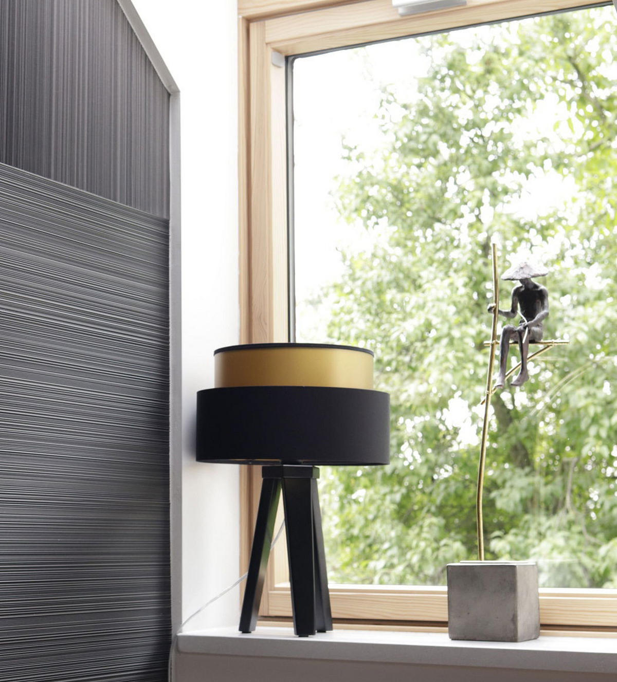 TISCHLAMPE Gold 30/45 cm - Goldfarben, Kunststoff (30/0.7/45cm) - ONZENO