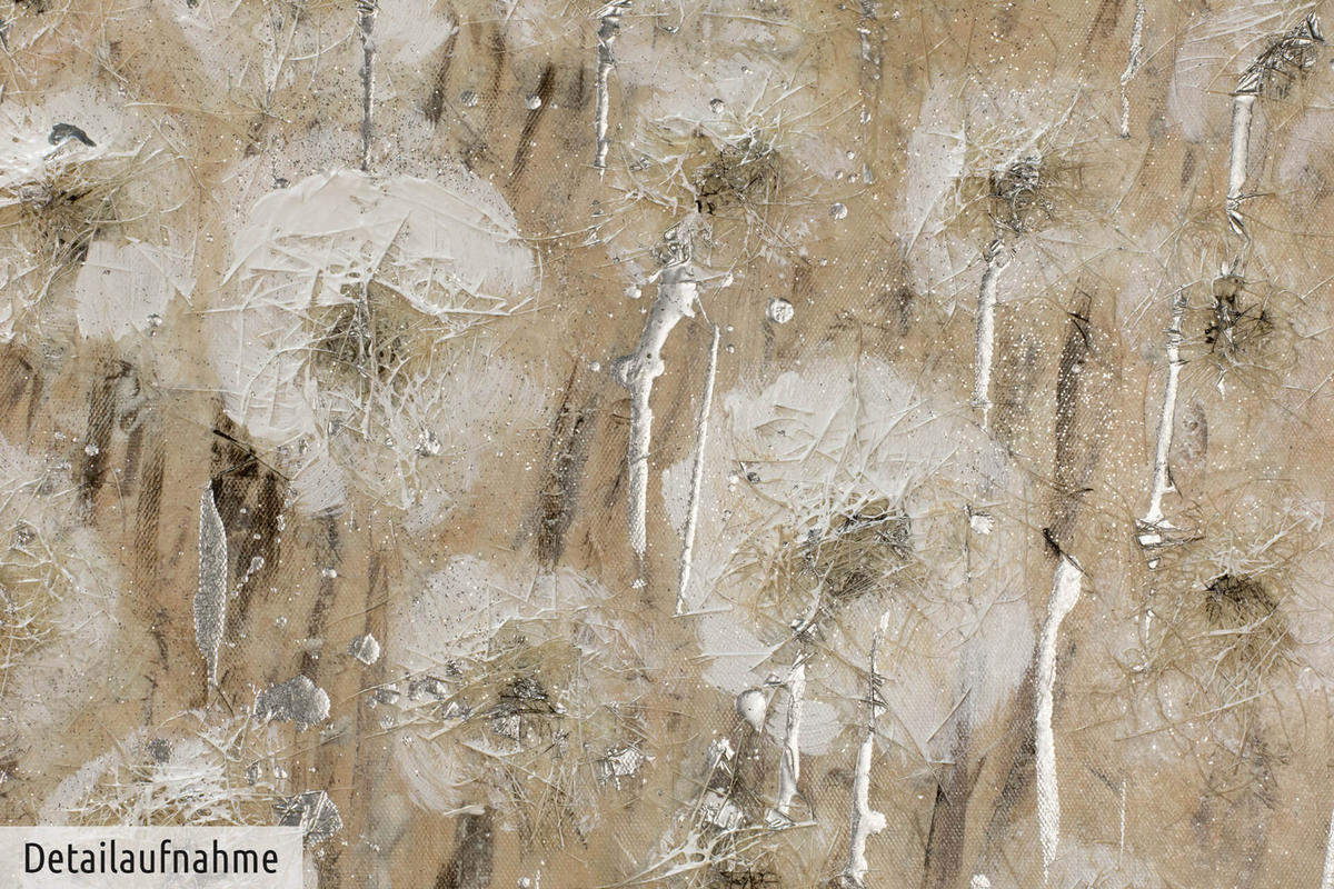 ACRYLBILD HANDGEMALT 100/75 cm - Beige, Holz/Textil (100/75cm) - KUNSTLOFT