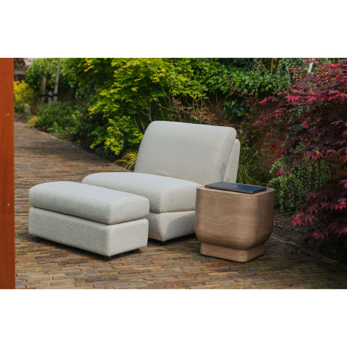 GARTENSESSEL Mississippi Beige - Beige, Kunststoff (82/83/100cm) - Zuiver