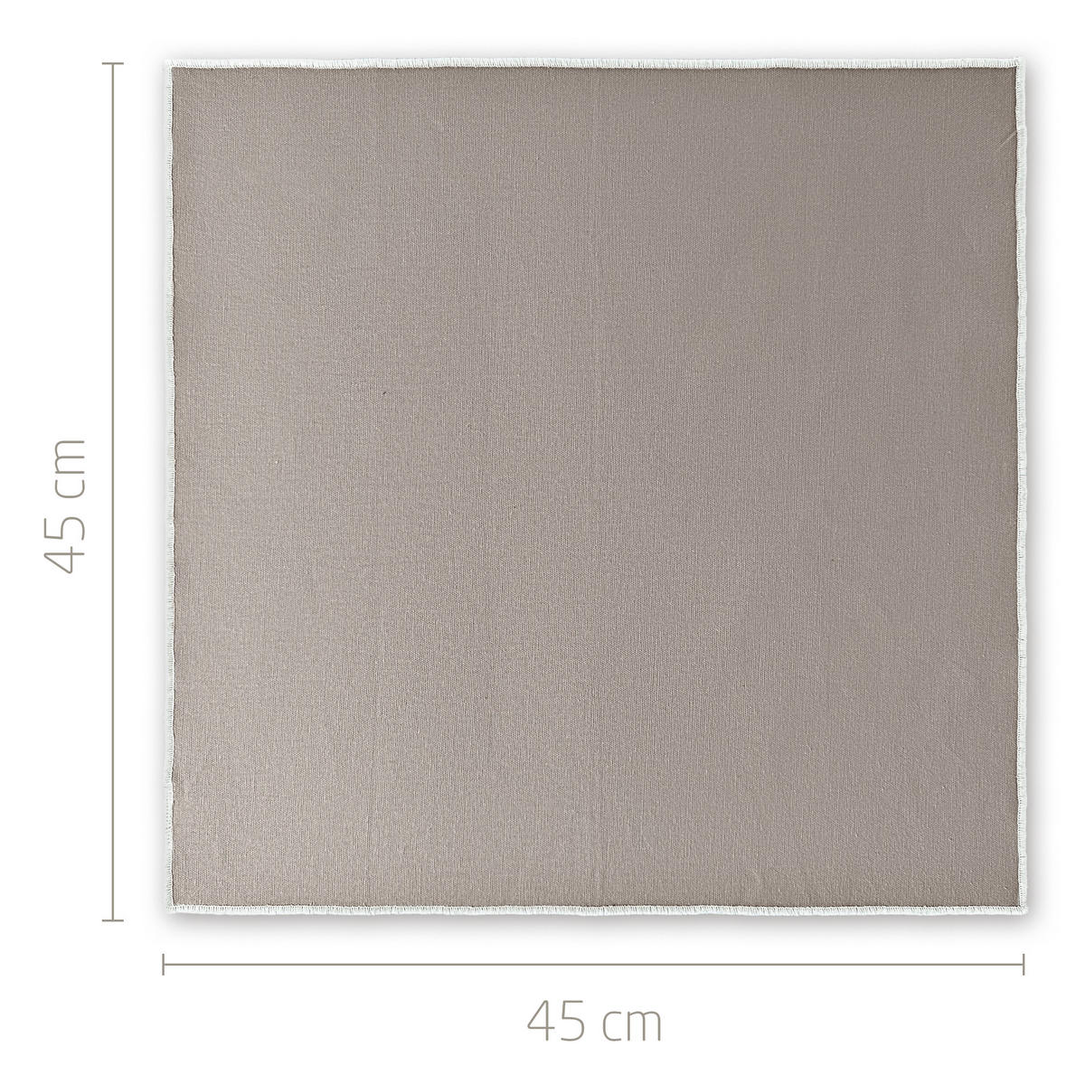 STOFFSERVIETTEN aus Baumwolle 6er-Set - Braun, Textil (45/45cm) - Miqio Design