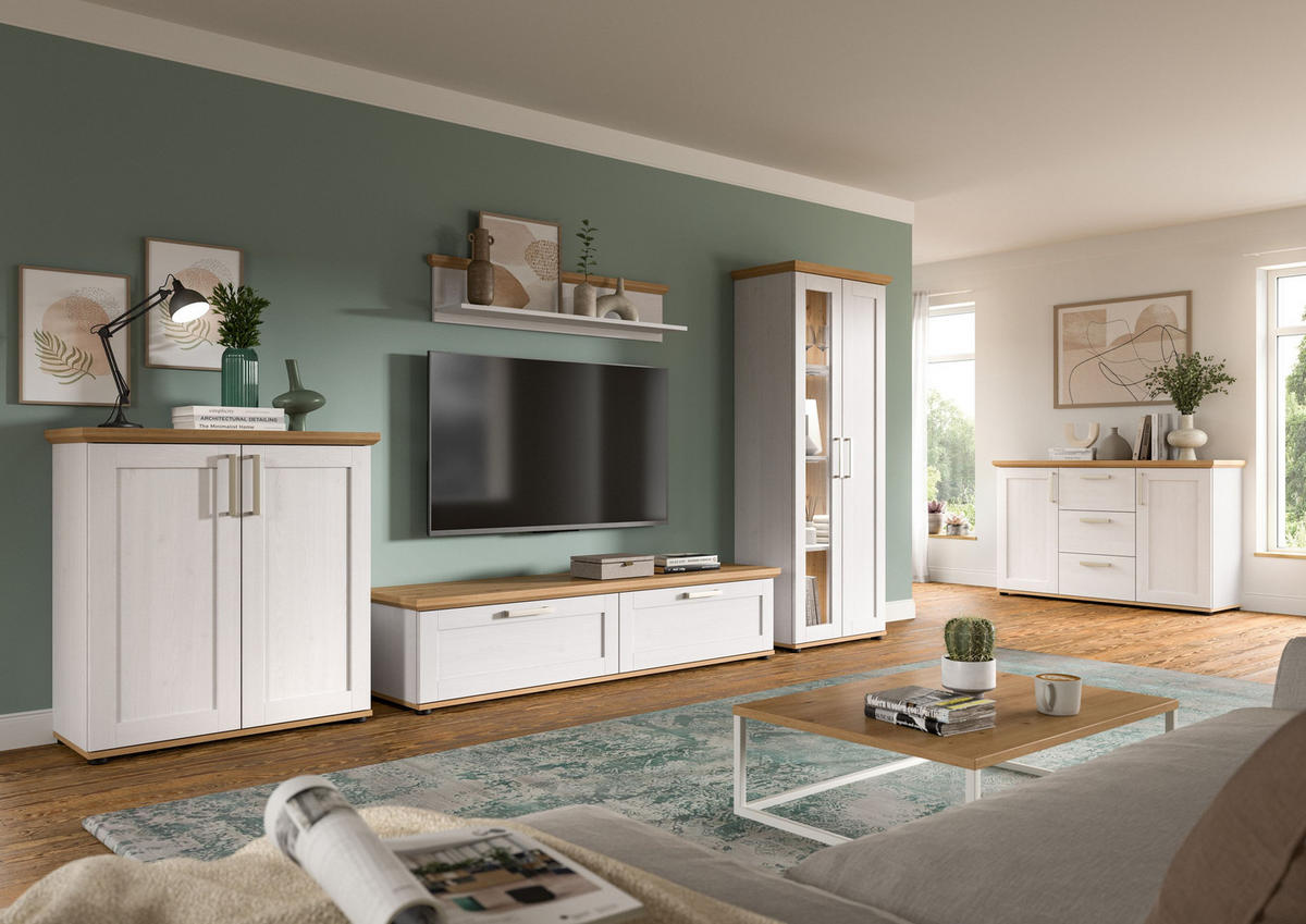 HIGHBOARD VERONA (B/H/T: ca. 84/88/37 cm) in Sibiu Lärche Nachbildung/Sibiu Lärche Nachbildung - Lärchefarben, Holzwerkstoff (84/88/37cm)