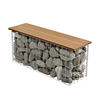 GABIONENBANK - Teakfarben, Kunststoff (100/45/30cm) - pro.tec