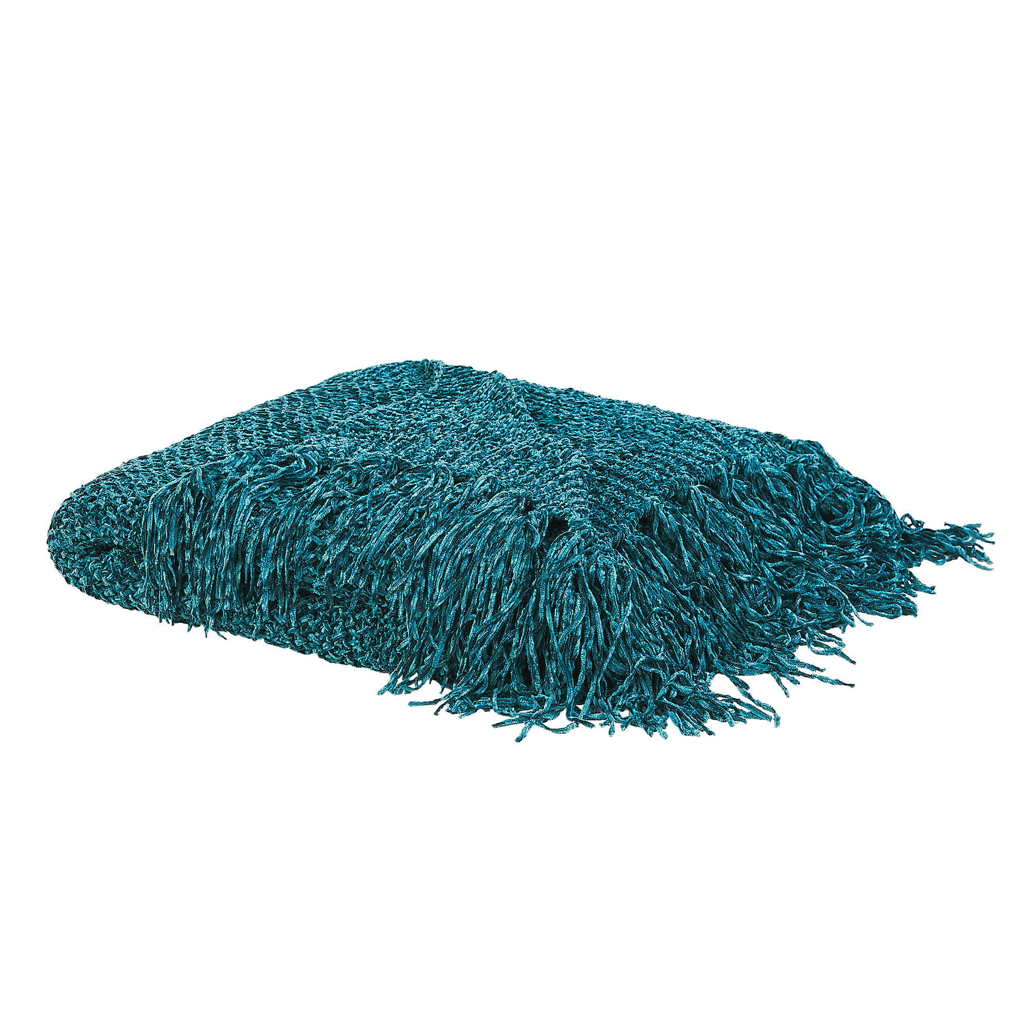 DECKE Smaragdgrün Hamat 150/200 cm - Smaragdgrün, Textil (150/200cm) - Beliani