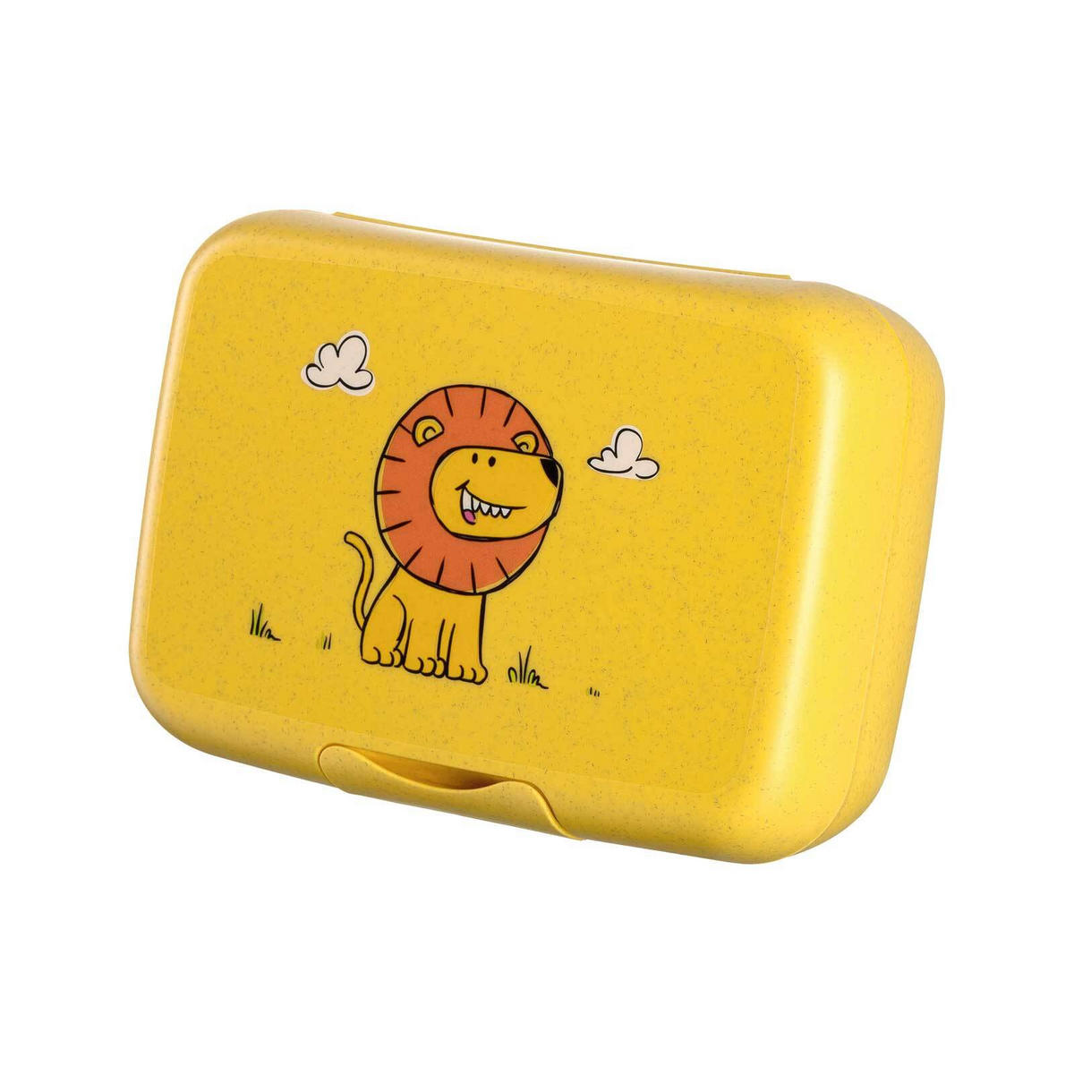BROTDOSE Bambini Löwe 13.5 x 19 x 6.6 cm - Gelb, Kunststoff (19/6.6/13.5cm) - Leonardo Living
