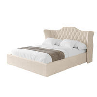 POLSTERBETT mit Bettkasten und Lattenrost, Boxbett ohne Matratze - ZORAN 180x200 Beige - Creme, Holzwerkstoff/Textil (180/200cm) - ALTDECOR