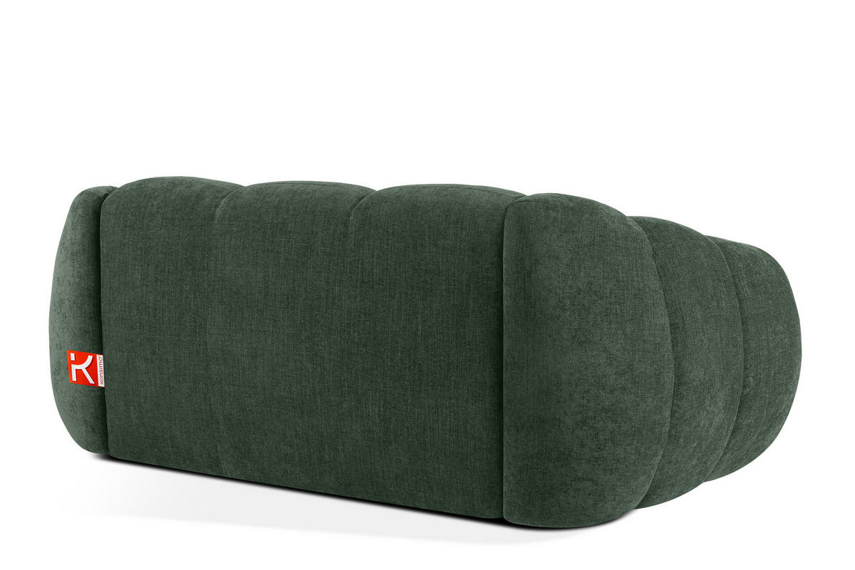 2-SITZER SOFA FLAVA, Dunkelgrün - Dunkelgrün, Holz/Holzwerkstoff (200/76/100cm) - KONSIMO®