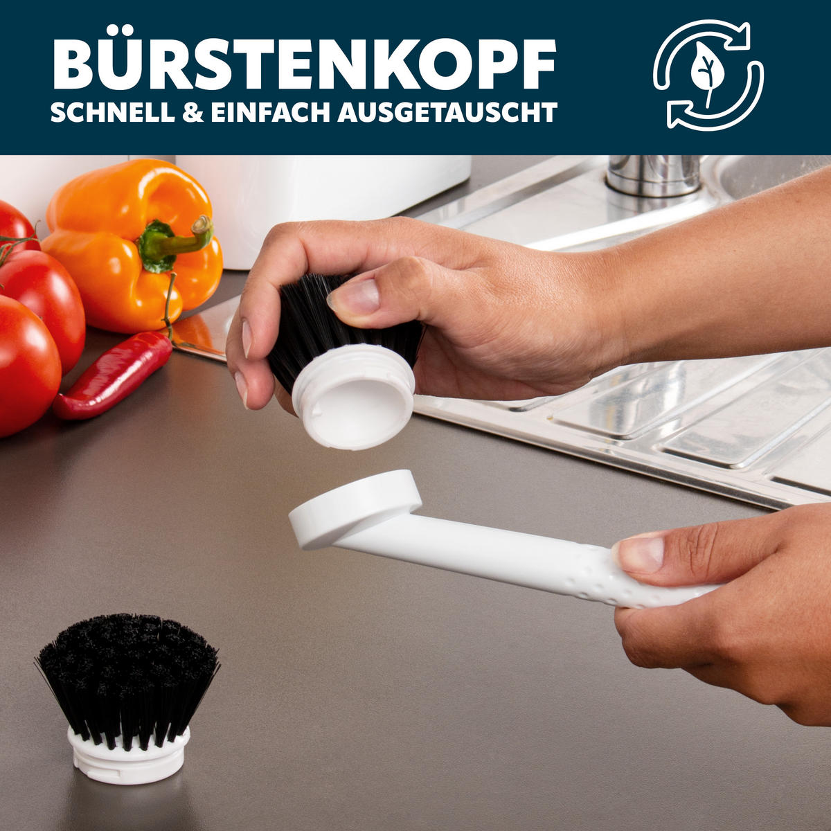 ERSATZBÜRSTEN, weiß - Weiß, Kunststoff (6.5/5/6.5cm) - bremermann