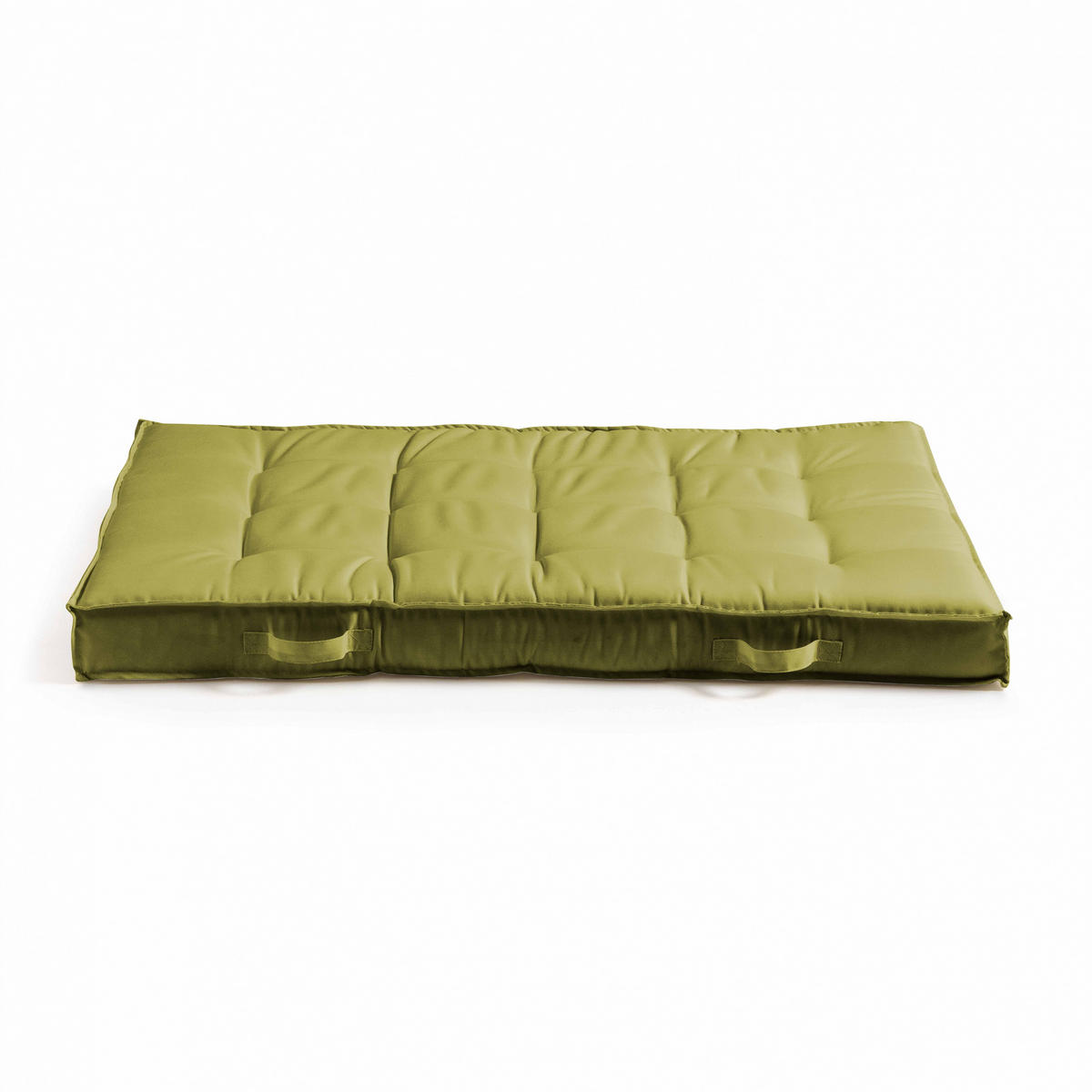 GARTEN-LOUNGESOFA aus Paletten, inkl. Sitzkissen, Grün - Grün, Holz (60/80/60cm) - Oviala