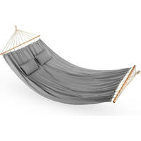 HÄNGEMATTE 200/150 cm, bis 200 kg, für 2 Personen - Grau, Textil (200/1/150cm) - Outtec