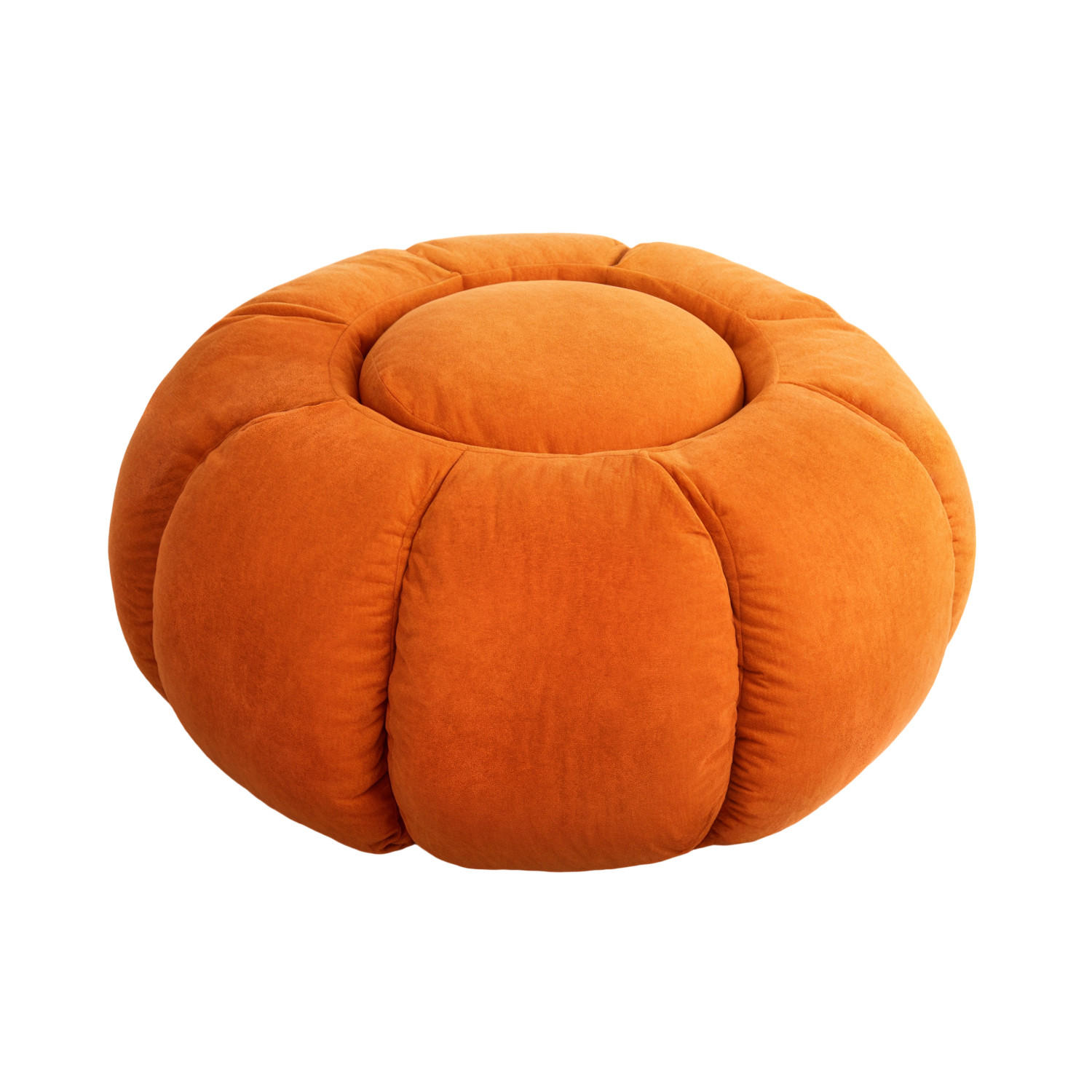 Vercart Kürbis-Beistelltisch Orange 85x43x85 cm