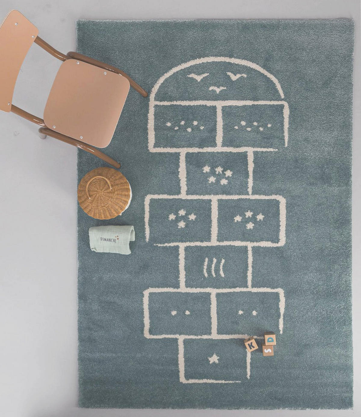 KINDERTEPPICH blau - Blau, Textil (80/150cm) - AFK Living