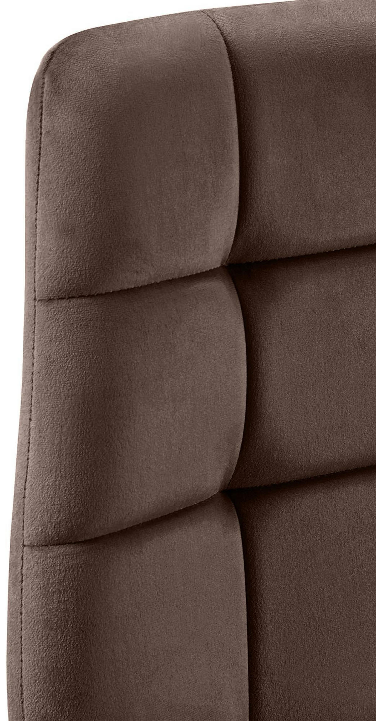 STUHL Samt Braun - Schwarz/Braun, Textil/Metall (45/84/55cm) - CLP