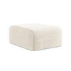 POUF Chenille Stoff Beige - Creme/Schwarz, Holzwerkstoff/Kunststoff (72/42/94cm) - LaMiaSofa