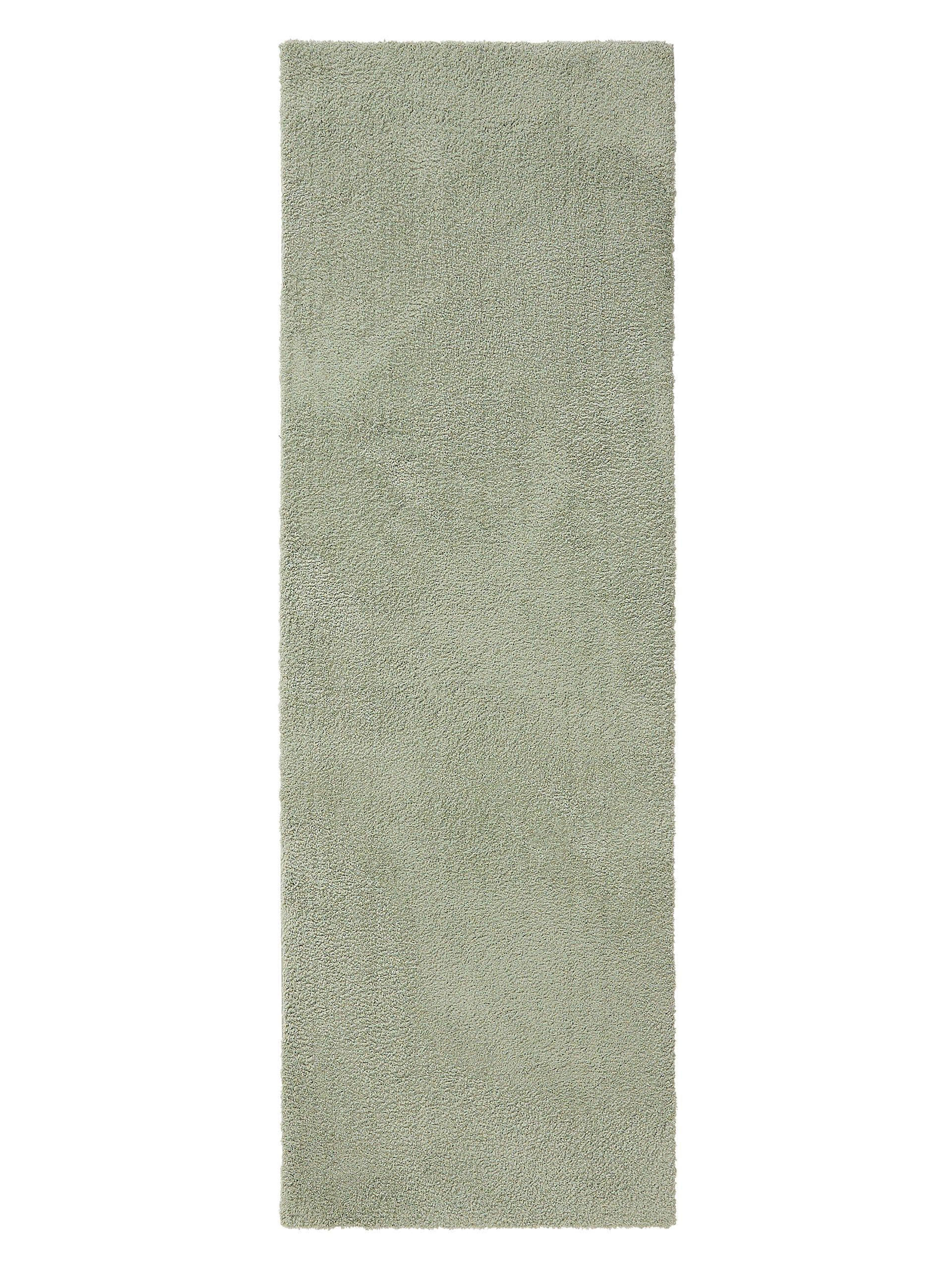 LÄUFER Soda Hellgrün 80x240 cm - Hellgrün, Textil (80/240cm) - benuta Nest