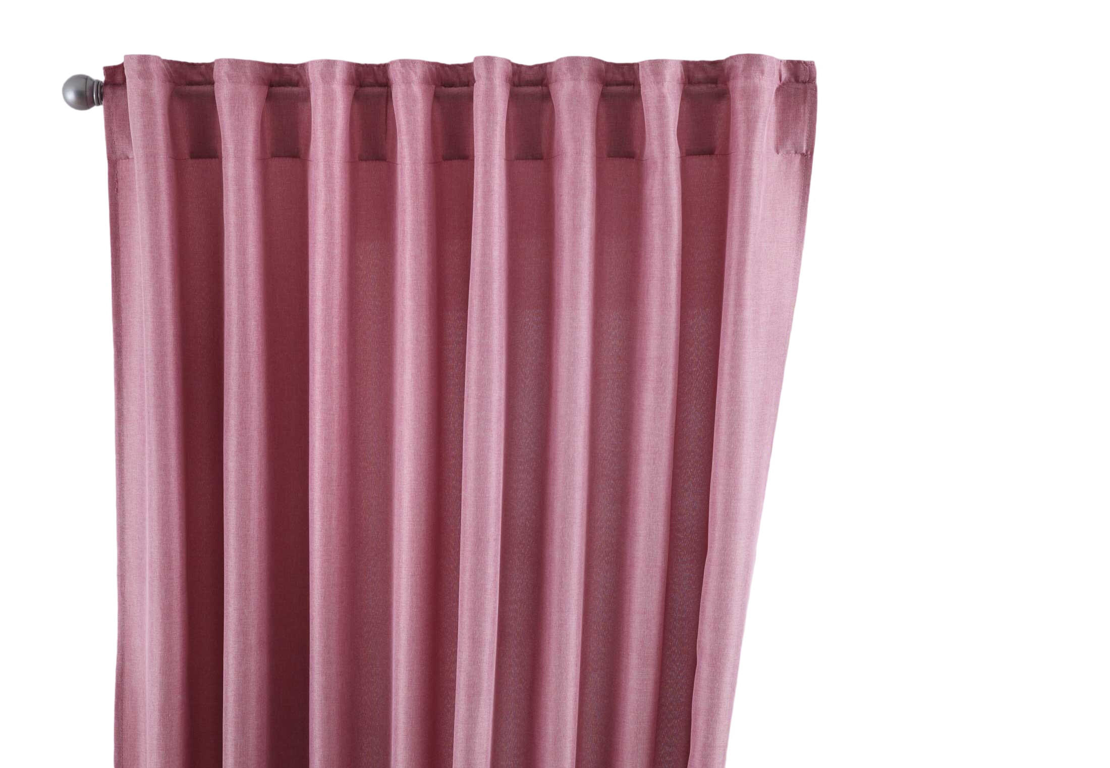 SCHLAUFENGARDINE »Jena« HxB 225x140 cm Altrosa - Rosa, Textil (140/225cm) - Gardinenbox