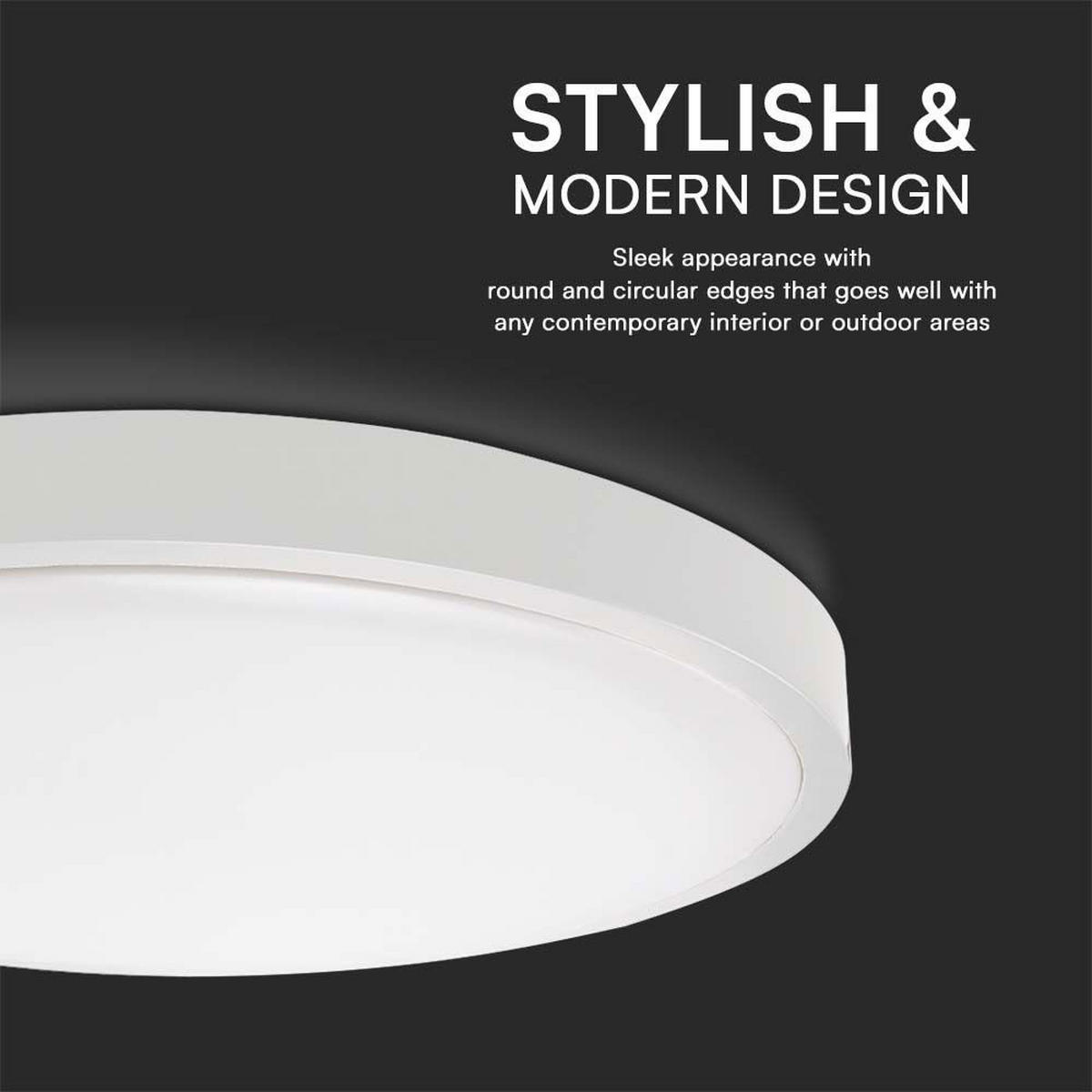 LED DECKENLEUCHTE Weiß Rund - Weiß, Kunststoff (29.5/29.5/6cm)