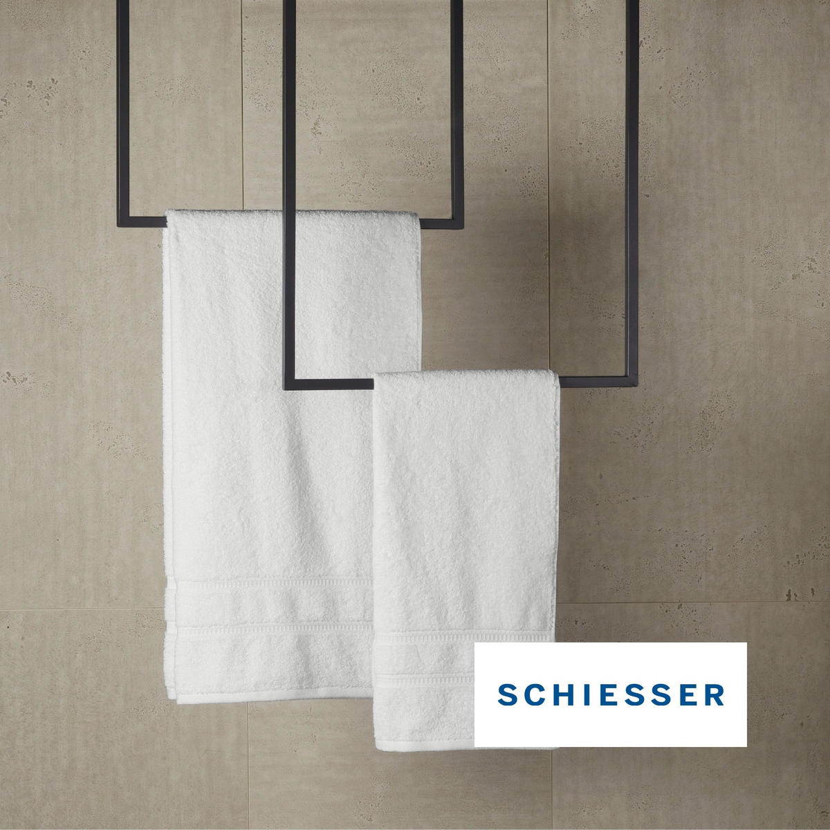 SCHIESSER Frottierset Las Palmas - 8-teilig - Weiß - Weiß, Textil (50/100cm) - SCHIESSER