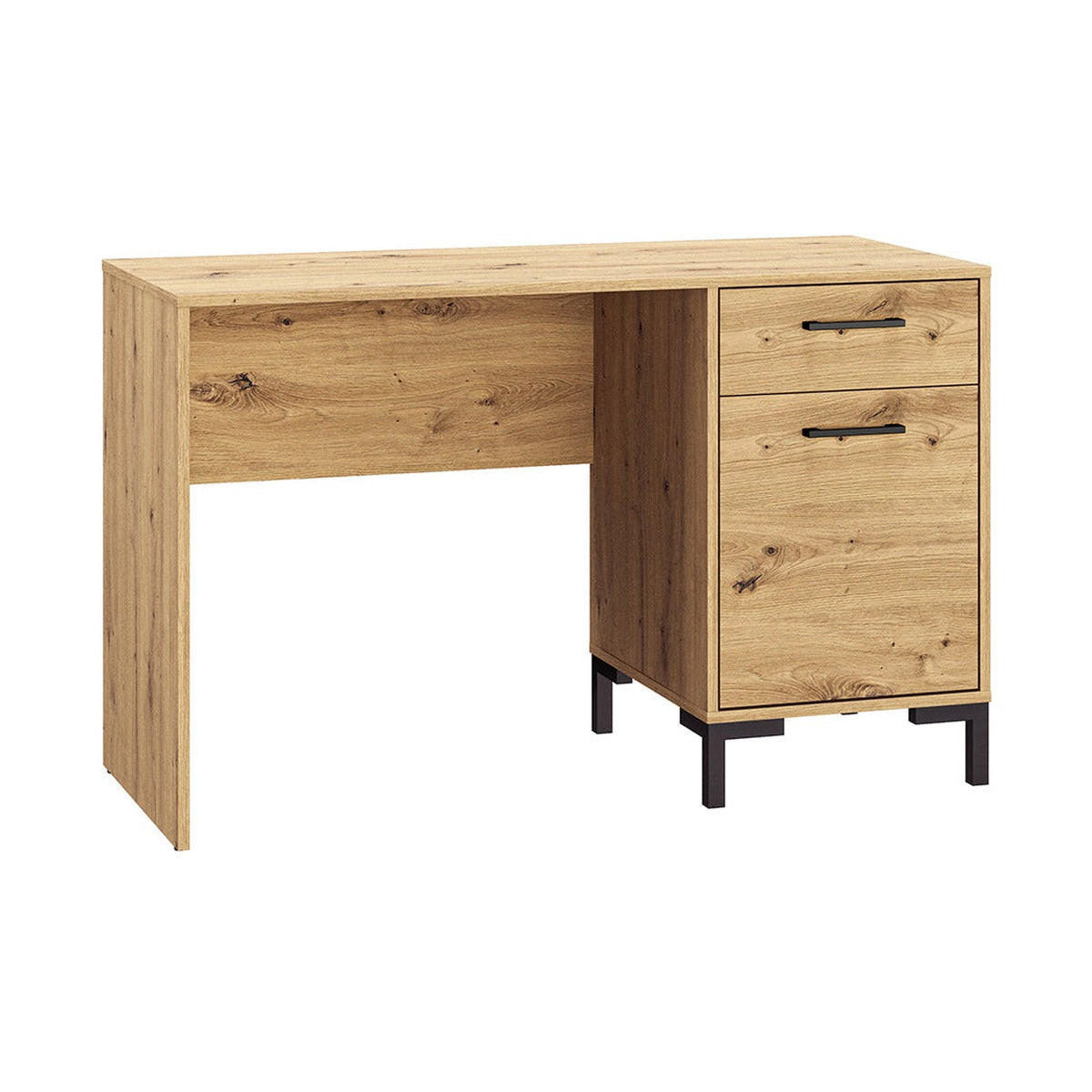SCHREIBTISCH – 51 x 120 cm – Nevio – Eichefarben - Eichefarben, Holzwerkstoff (51/120/75cm) - hi-markt