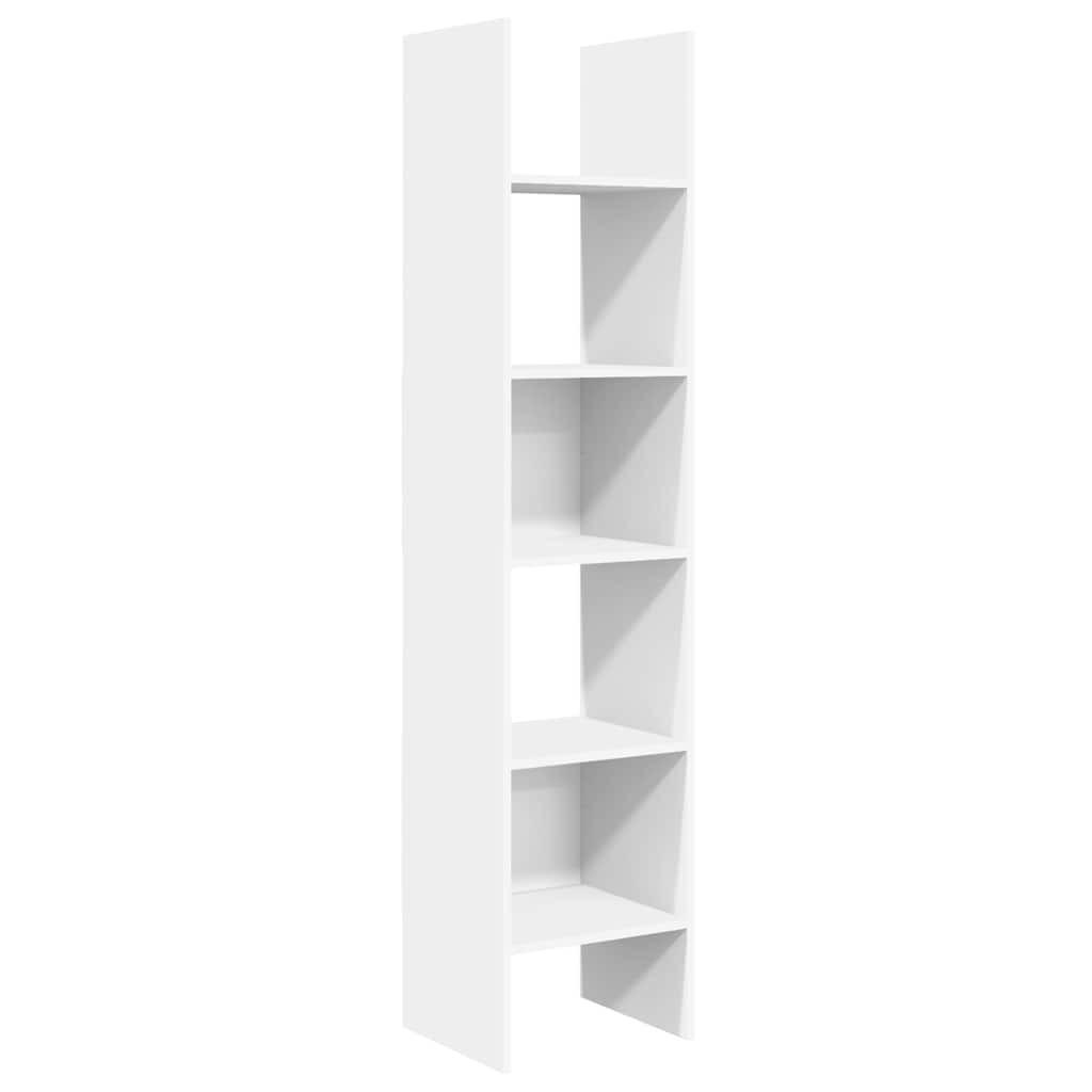 BÜCHERREGAL Weiss 40/35/180 Cm Holzwerkstoff - Weiß, Holzwerkstoff (35/180/40cm) - vidaXL