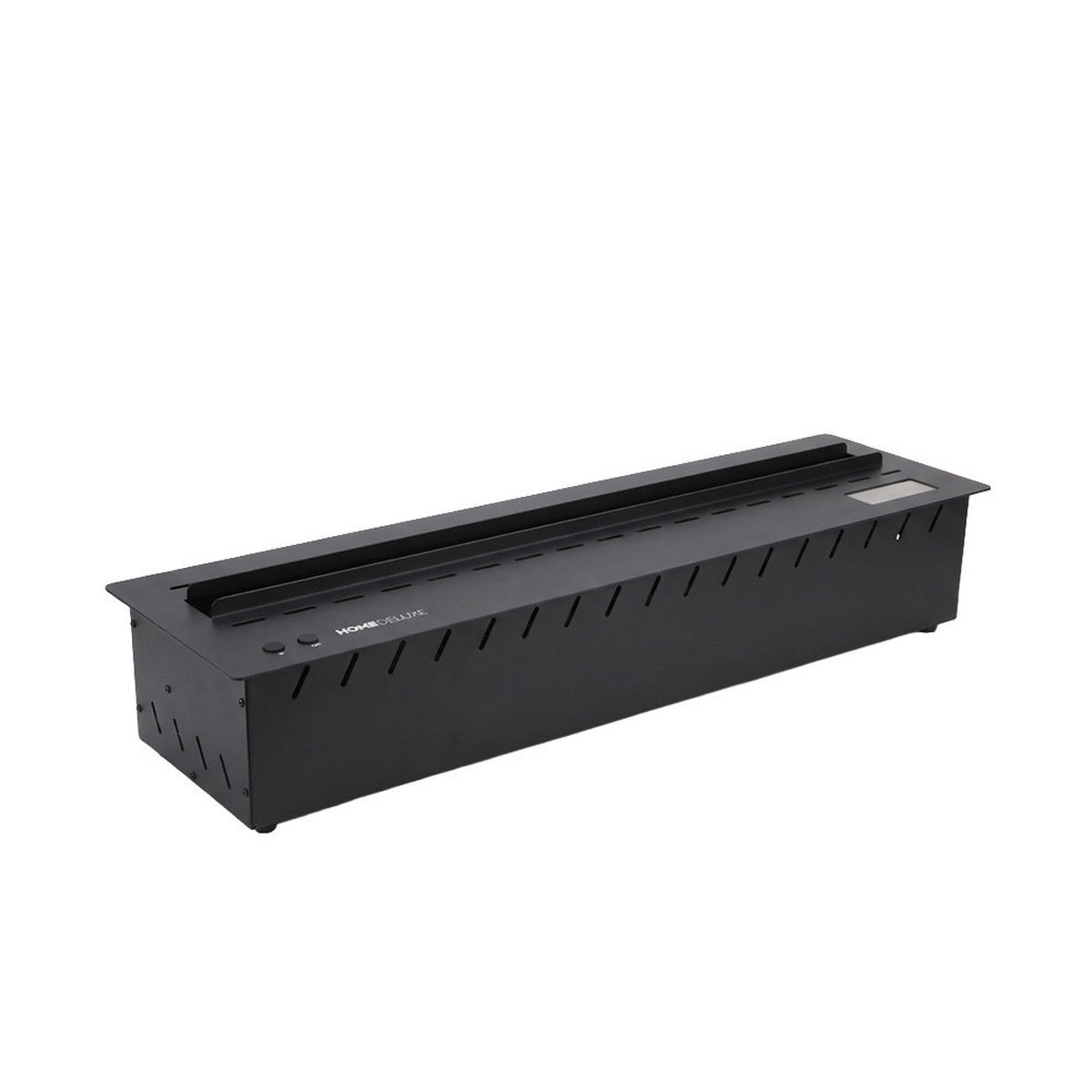 KAMIN ODENA - Ohne Verkleidung, Schwarz - Schwarz, Metall (100/20.2/24cm)