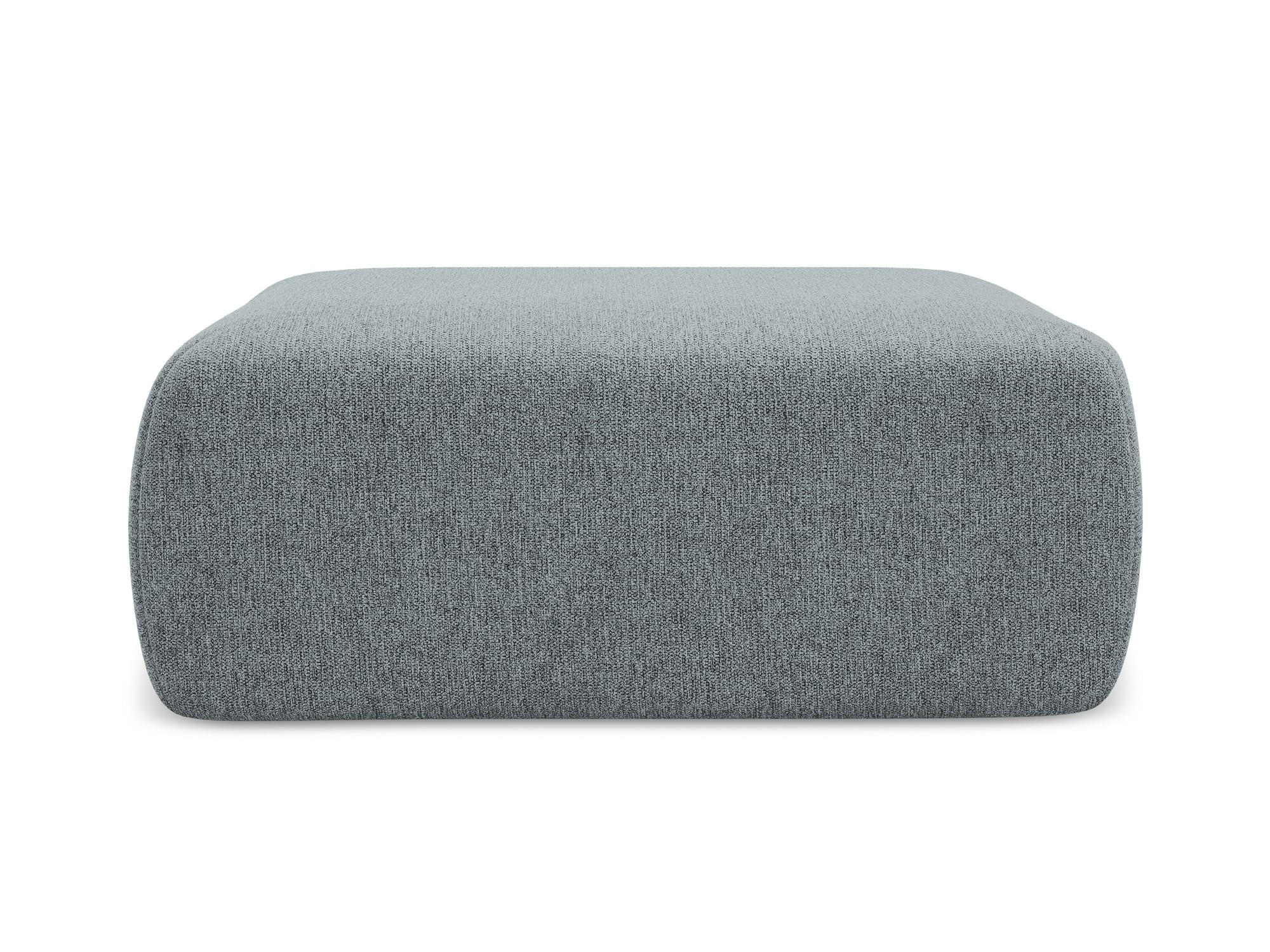 POUF Chenille Stoff Blau - Blau/Blaugrau, Kunststoff/Textil (102/40/62cm) - Makamii