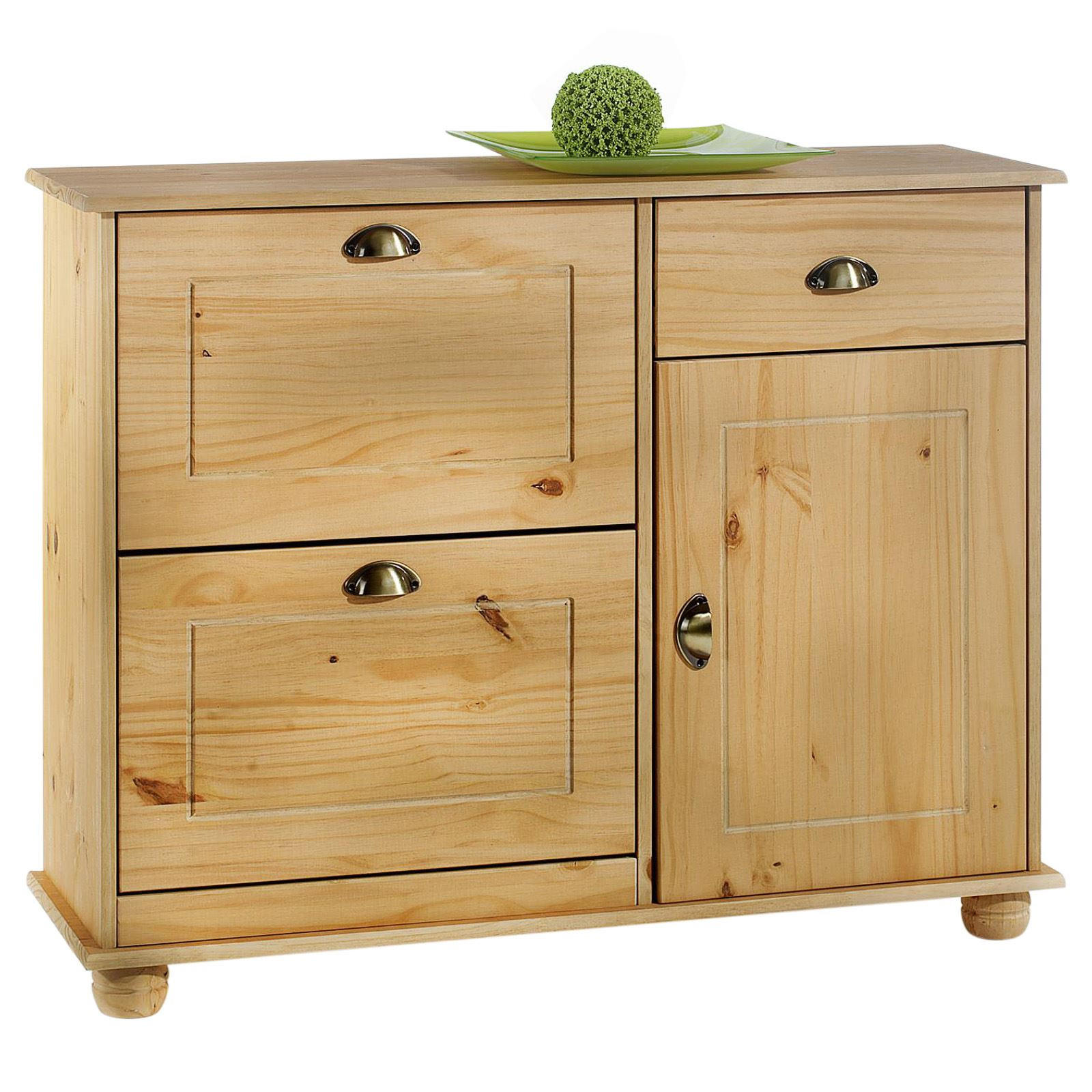 SCHUHSCHRANK COLMAR-2 - Kieferfarben, Holz (106/85/32cm) - IDIMEX