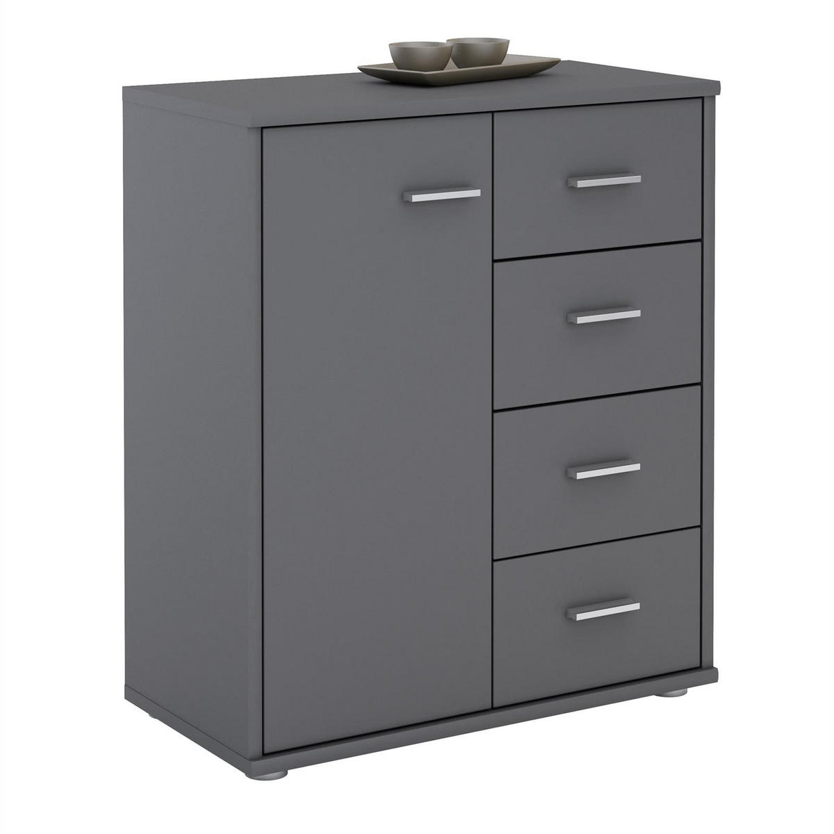 KOMMODE TIRANO - Grau, Holzwerkstoff (60/70/30cm) - CARO-Möbel