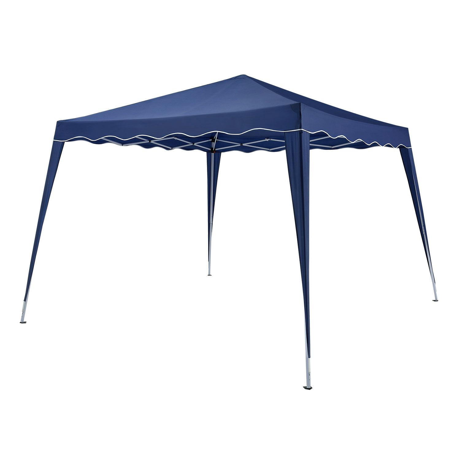 FALTPAVILLON Vivara blau 3x3 m mit Tragetasche - Blau, Metall (300/250/300cm) - Juskys