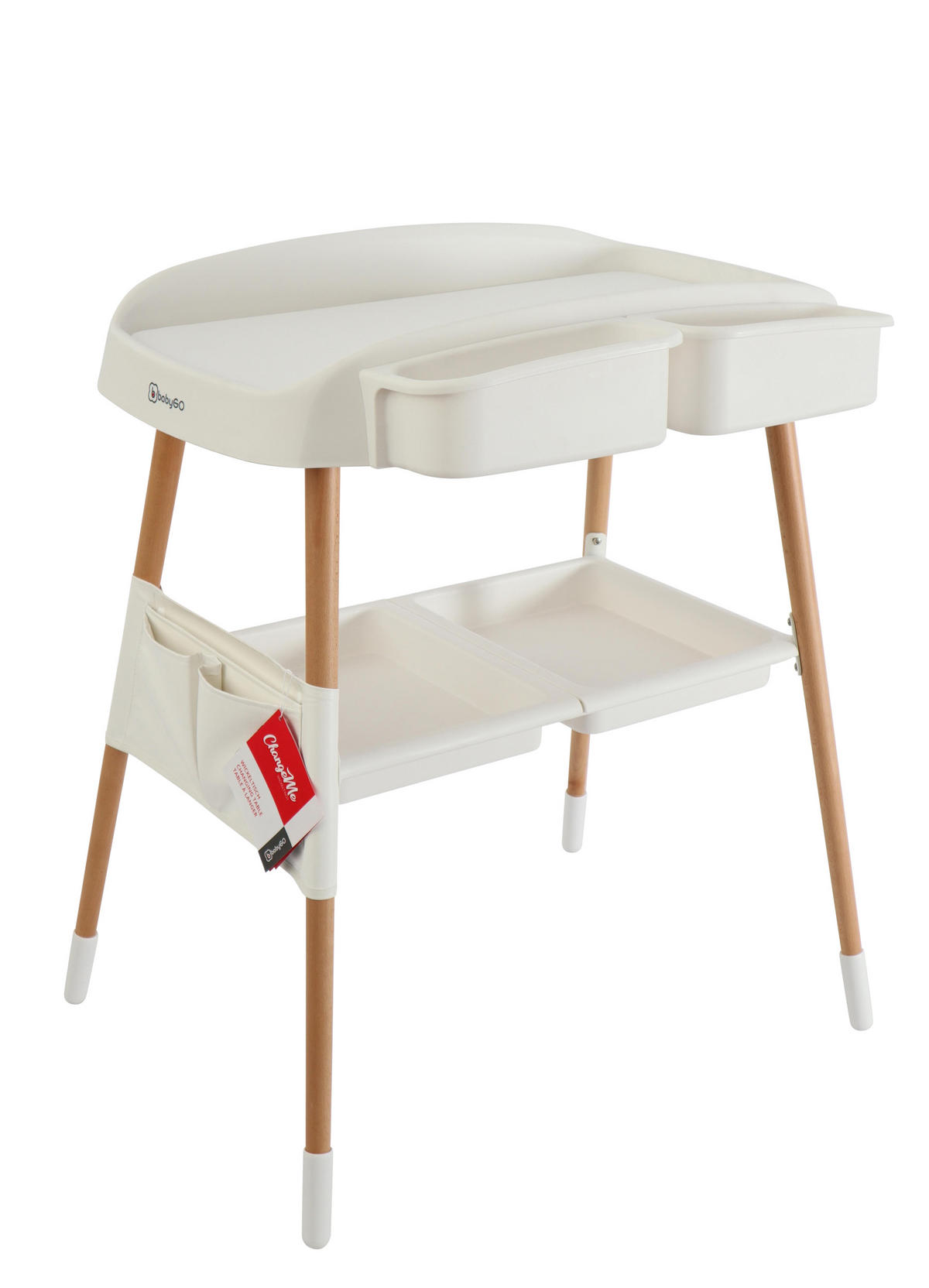 WICKELTISCH CangeMe - Weiß, Holz (62/81/88cm) - BabyGo