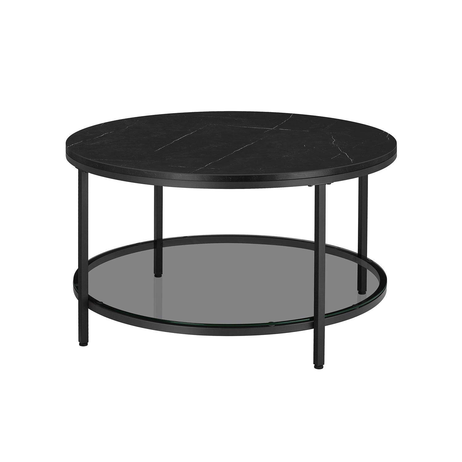 COUCHTISCH WINDHOEK - Schwarz, Glas (80/80/46cm) - Hansiro