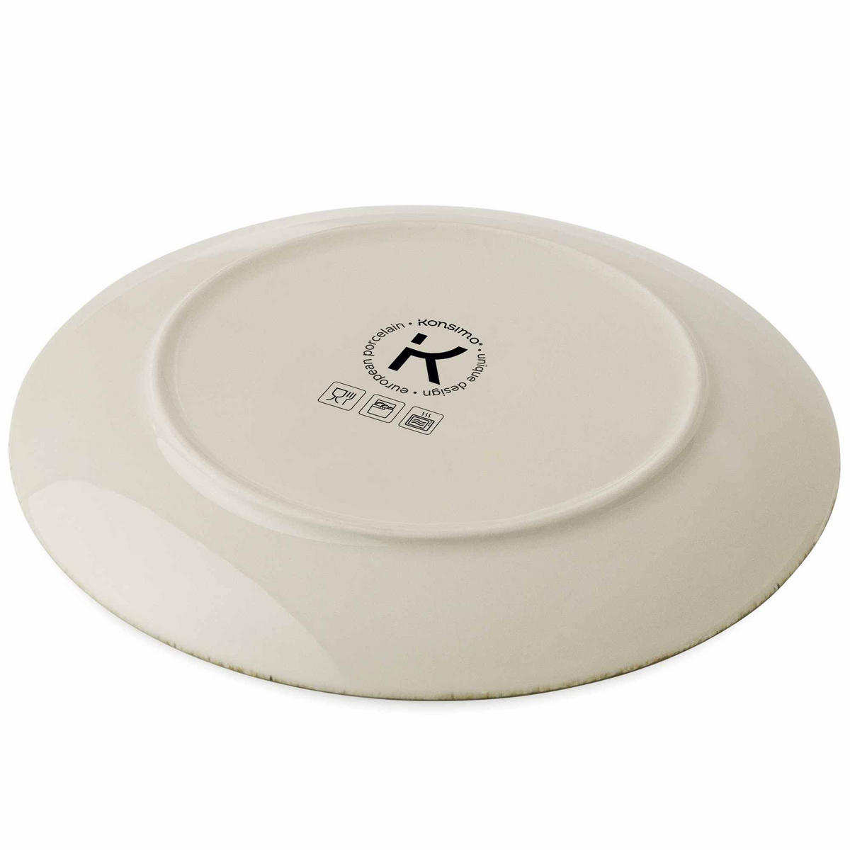 TAFELSERVICE ERATO 12 Personen 36-tlg Hartporzellan - Beige, Keramik (27.5/2/27.5cm) - KONSIMO®