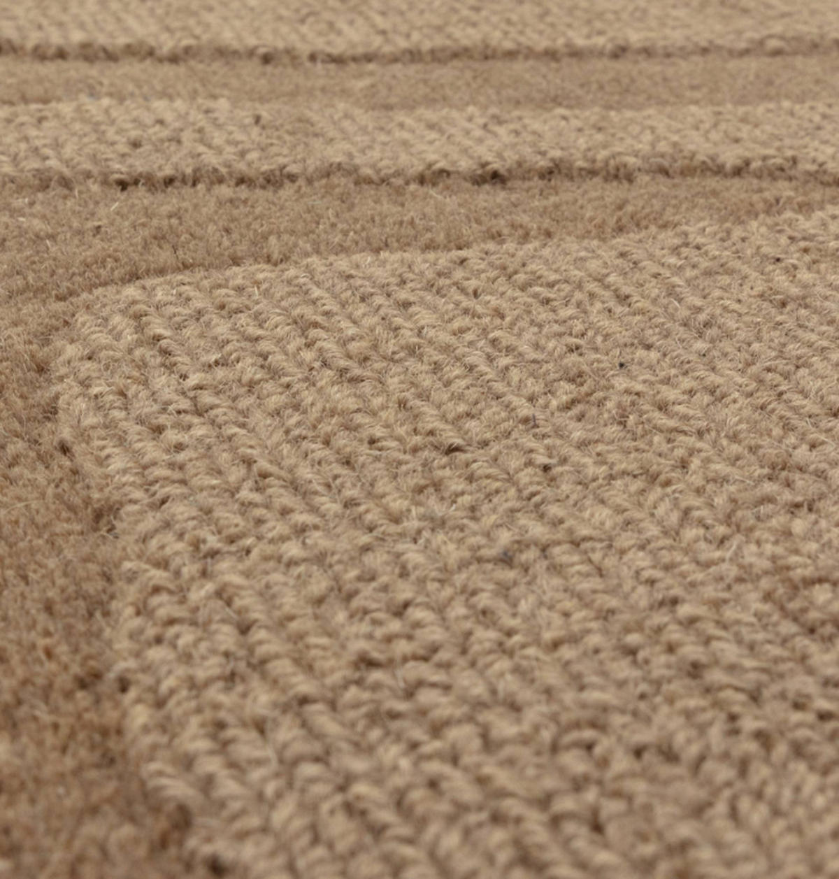 TEPPICH modern Flachgewebe MILL Braun 160 x 230 cm - Braun, Naturmaterialien (160/230cm) - Novatrend