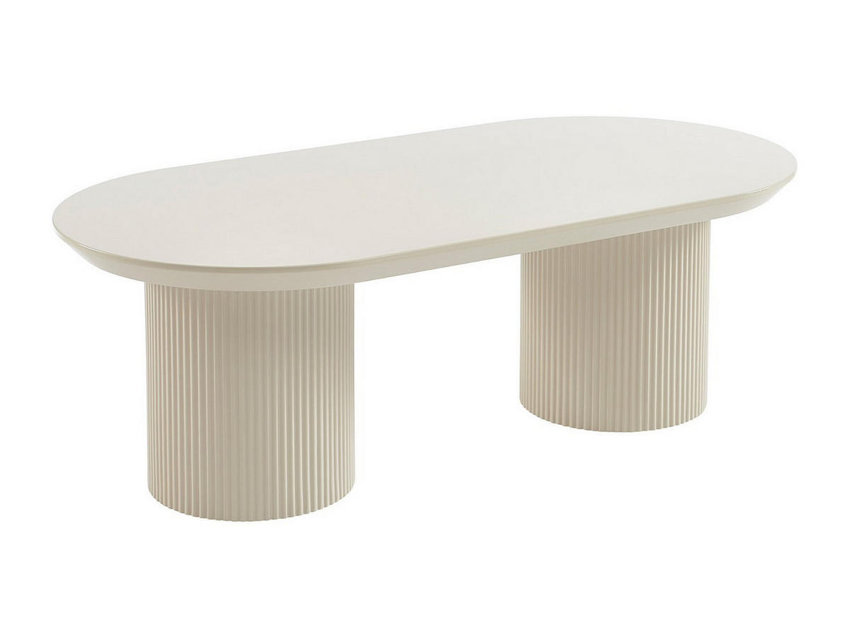 COUCHTISCH - 120 cmcm x 60 cmcm - Holz, Platte - Beige - LORIMILA - Beige, Holz (60/120/40cm) - Vente-Unique