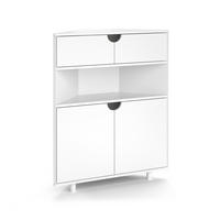 KREDENC Inaro Bílá - bílá, kompozitní dřevo (79/96/27.2cm) - Vicco