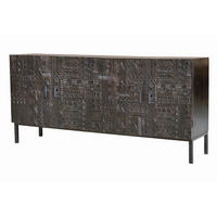 SIDEBOARD aus Mangoholz und Eisenbeinen - Dunkelbraun, Holz (40/85/180cm) - Giner y Colomer